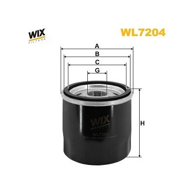 Filtro dell'olio WIX WL7204