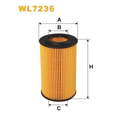 Filtro dell'olio WIX WL7236