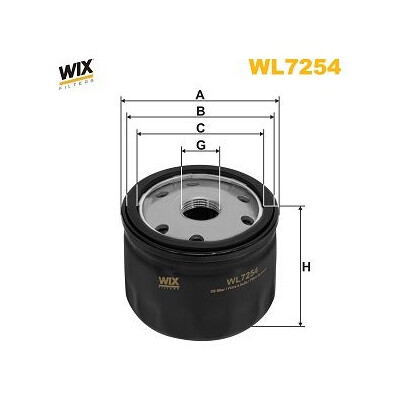 Filtro dell'olio WIX WL7254