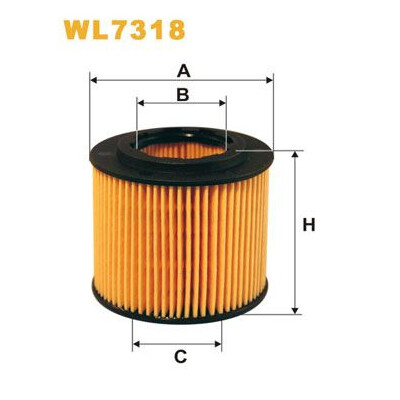 Filtro dell'olio WIX WL7318