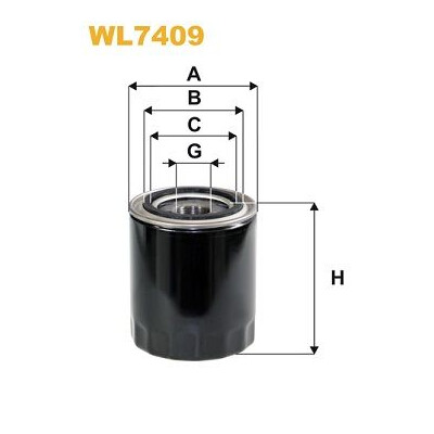Filtro dell'olio WIX WL7409