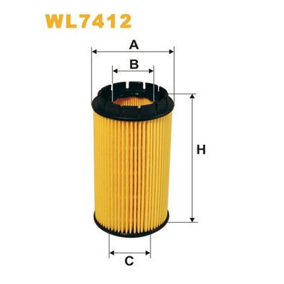Filtro dell'olio WIX WL7412