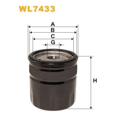 Filtro dell'olio WIX WL7433