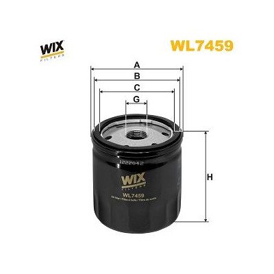 Filtro dell'olio WIX WL7459