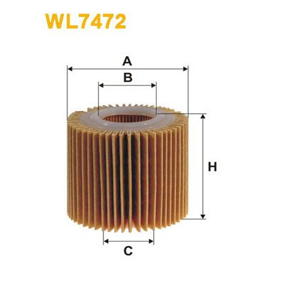 Filtro dell'olio WIX WL7472
