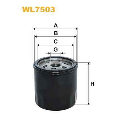 Filtro dell'olio WIX WL7503