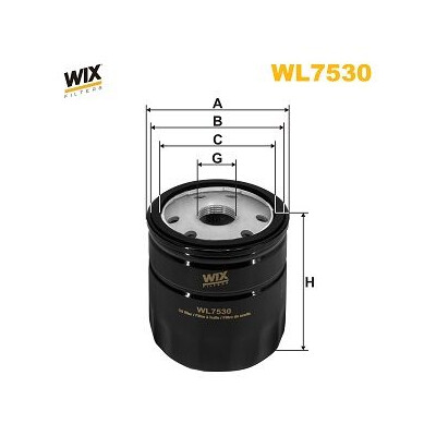 Filtro dell'olio WIX WL7530