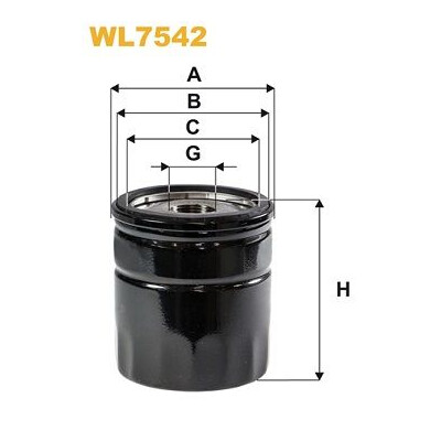 Filtro dell'olio WIX WL7542