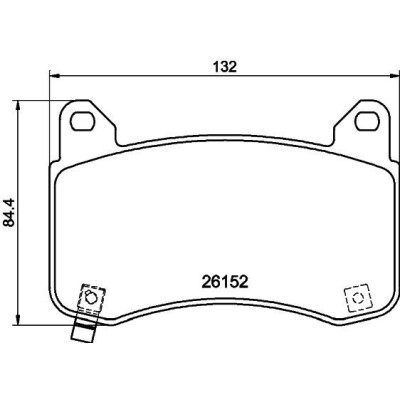 Set di pastiglie freno HELLA 8DB 355 040-901