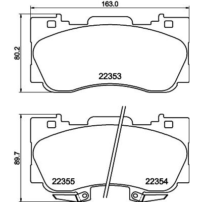 Kit pastiglie freno HELLA 8DB 355 040-671