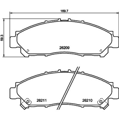 Kit pastiglie freno HELLA 8DB 355 040-431
