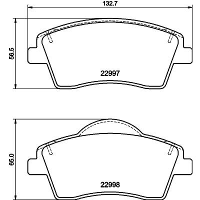 Kit pastiglie freno HELLA 8DB 355 040-351