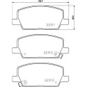 Kit pastiglie freno HELLA 8DB 355 040-001