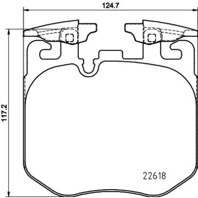 Set di pastiglie freno HELLA 8DB 355 039-461
