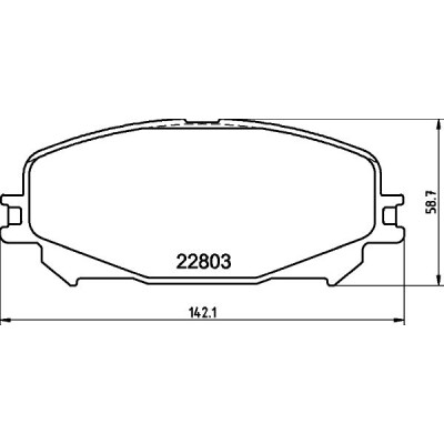 Kit pastiglie freno HELLA 8DB 355 039-201