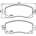 Kit pastiglie freno HELLA 8DB 355 039-161