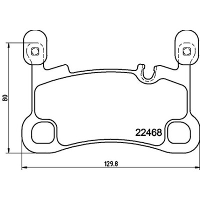 Set di pastiglie freno HELLA 8DB 355 039-111