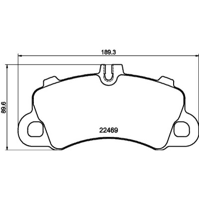 Set di pastiglie freno HELLA 8DB 355 039-101