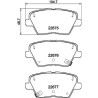 Kit pastiglie freno HELLA 8DB 355 037-891