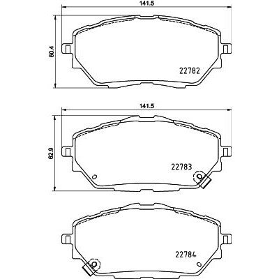 Set di pastiglie freno HELLA 8DB 355 037-761