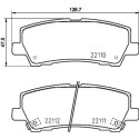 Kit pastiglie freno HELLA 8DB 355 036-441