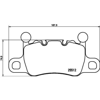 Set di pastiglie freno HELLA 8DB 355 021-401
