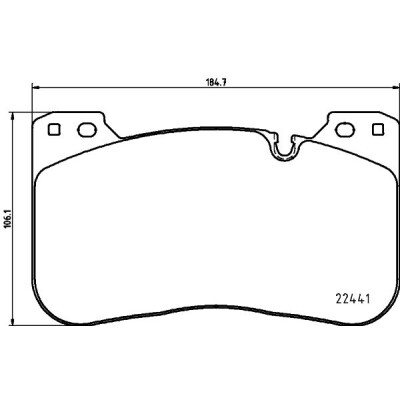 Set di pastiglie freno HELLA 8DB 355 025-991