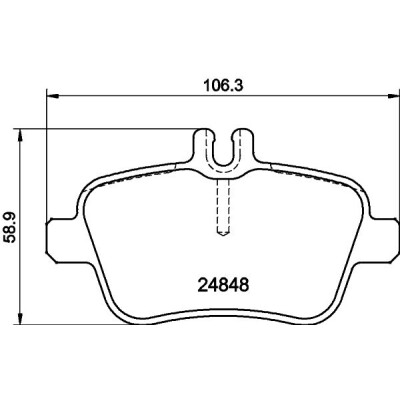 Set di pastiglie freno HELLA 8DB 355 032-061