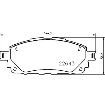 Set di pastiglie freno HELLA 8DB 355 032-961