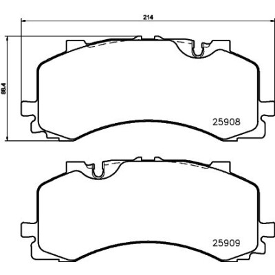 Set di pastiglie freno HELLA 8DB 355 036-471