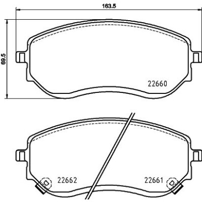 Set di pastiglie freno HELLA 8DB 355 037-901