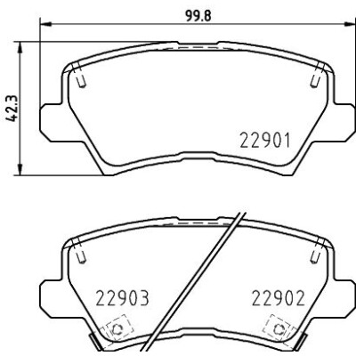Set di pastiglie freno HELLA 8DB 355 037-921