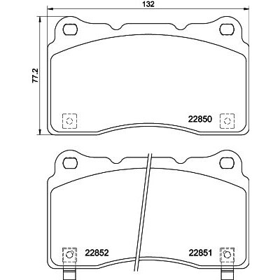 Set di pastiglie freno HELLA 8DB 355 039-151