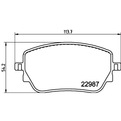 Kit pastiglie freno HELLA 8DB 355 039-231