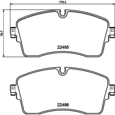 Set di pastiglie freno HELLA 8DB 355 039-281