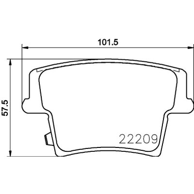 Set di pastiglie freno HELLA 8DB 355 039-291