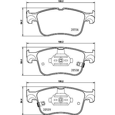 Kit pastiglie freno HELLA 8DB 355 039-421