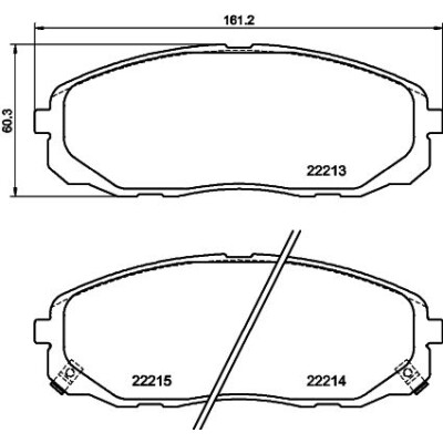 Set di pastiglie freno HELLA 8DB 355 039-441