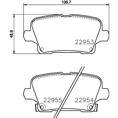 Kit pastiglie freno HELLA 8DB 355 039-501