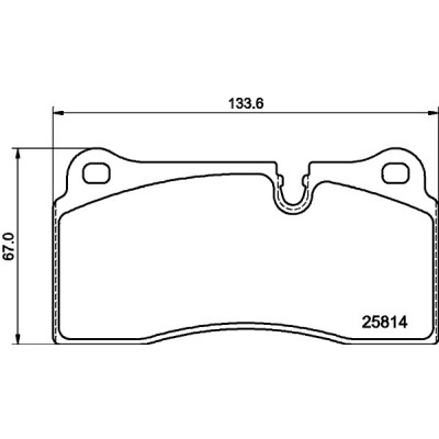 Set di pastiglie freno HELLA 8DB 355 039-951