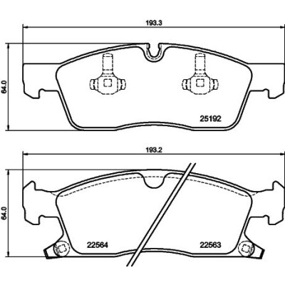 Set di pastiglie freno HELLA 8DB 355 039-961