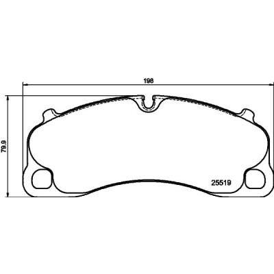 Set di pastiglie freno HELLA 8DB 355 039-991