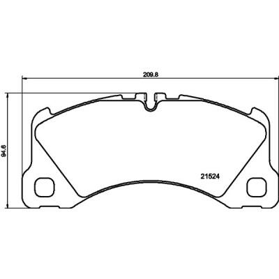 Set di pastiglie freno HELLA 8DB 355 040-051