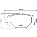 Kit pastiglie freno HELLA 8DB 355 040-121