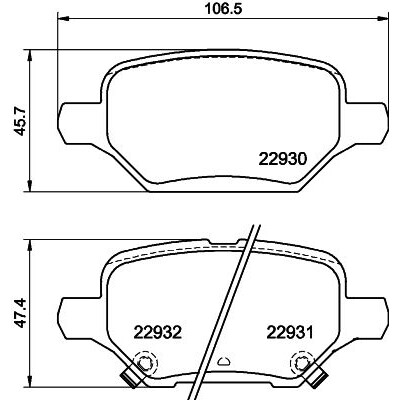 Kit pastiglie freno HELLA 8DB 355 040-181