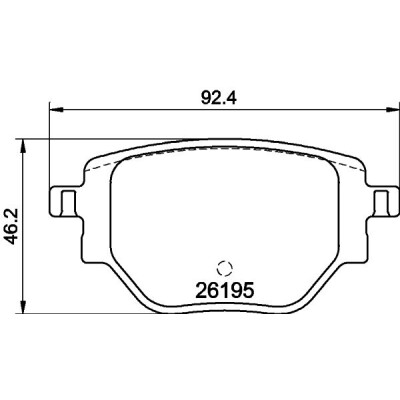Set di pastiglie freno HELLA 8DB 355 040-321