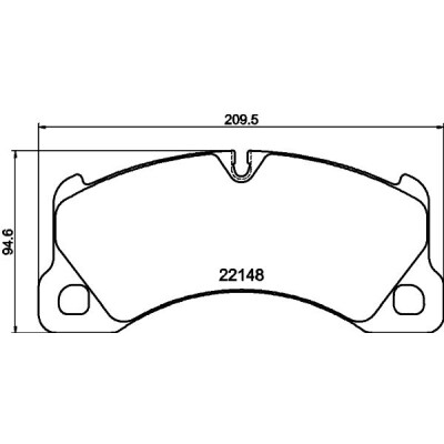 Set di pastiglie freno HELLA 8DB 355 040-631