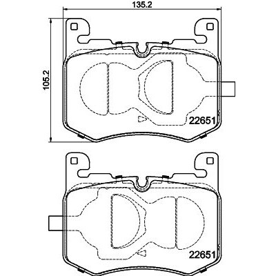 Set di pastiglie freno HELLA 8DB 355 040-641