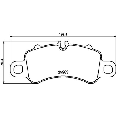 Set di pastiglie freno HELLA 8DB 355 040-771