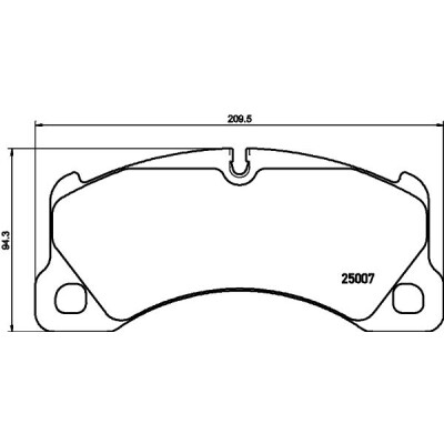 Set di pastiglie freno HELLA 8DB 355 040-781